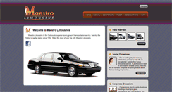 Desktop Screenshot of maestrolimousine.com